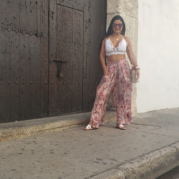 Maaji Passion Reef Print Palazzo Cover-Up Pants - Picture 5 of 5